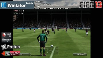 FIFA 13 on Android | Winlator Ludashi v2.6.1 | Snapdragon 680 | 4gb ram