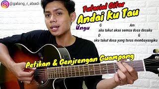 (Tutorial Gitar) Andai ku tahu - Ungu | chord, petikan dan Genjrengan Paling Gampang