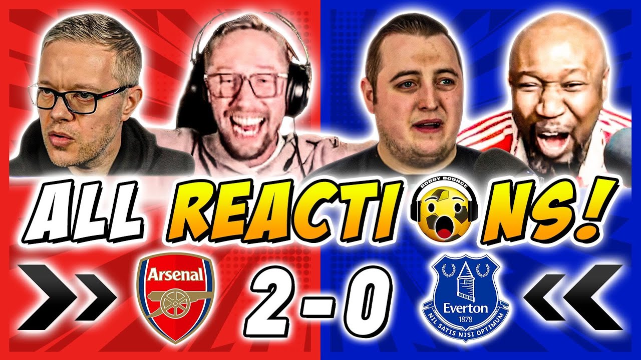 Arsenal and Rivals & Haters Fan Reactions to Arsenal 2-0 Everton ...