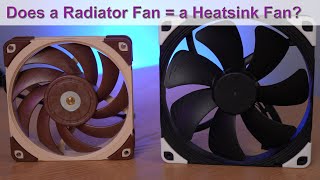 CPU Cooler Fans Tested on a Heatsink and Radiator: Noctua NF-A12x25 vs. NF-A14/A15