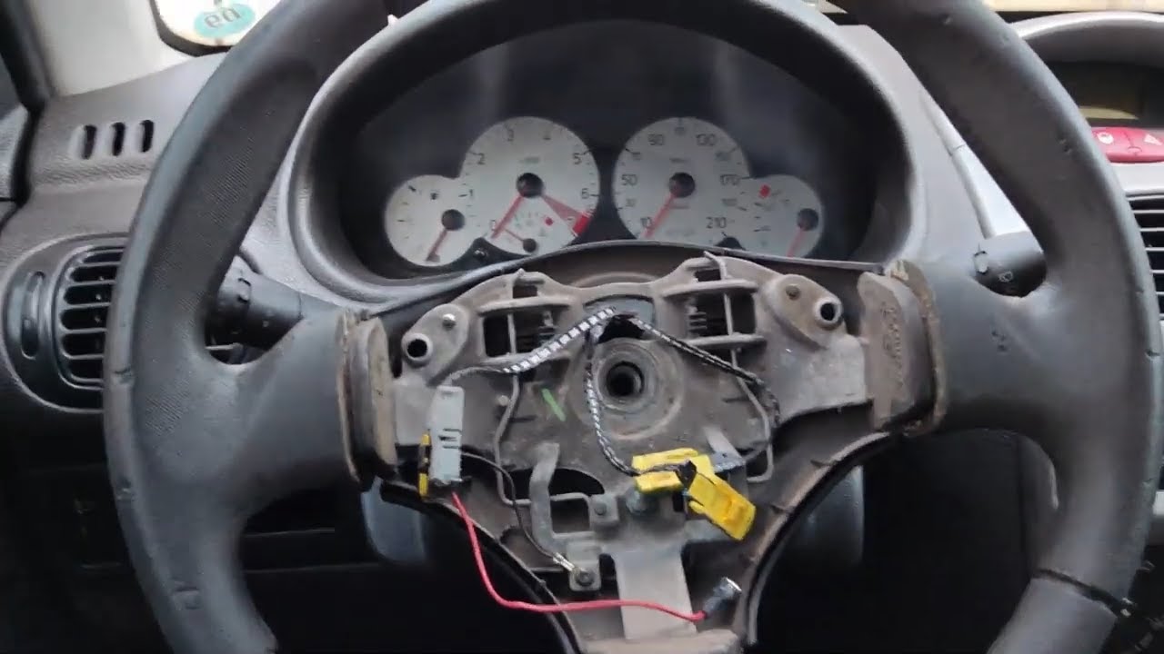 Como Retirar / remover o Volante do Peugeot 206 e 207