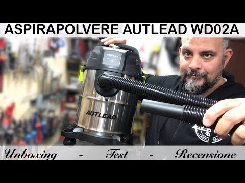 Aspirapolvere AUTLEAD WD02A. Aspira liquidi 1000W 20L. Soffiatore. Acciaio.  acqua. Vacuum cleaner - YouTube