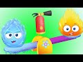 Op & Bob | COLD & HOT New Version | Funny Cartoons for Children