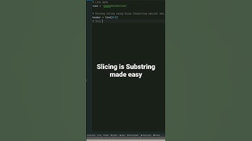 Python Slice makes Substring too easy