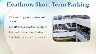 Short Stay Parking Service at Heathrow Airport London, Cheap Online Prices