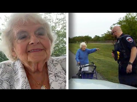Officer Helps Elderly Woman Get to Her Hair Appointment
