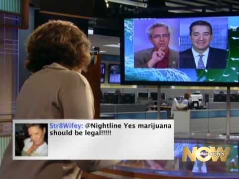 ABC Nightline Twittercast: Should Marijuana Be Legalized? 17/05/2010 Part 2 / 4 NORML's Allen St-Pierre and Heritage's Brian Darling debate marijuana legalization on ABC News Now. Part 3/4 here: www.youtube.com