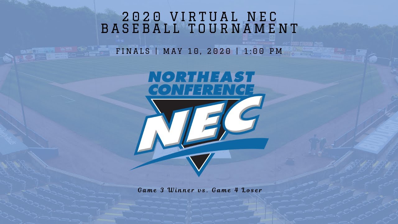 2020 Virtual NEC Baseball Tournament Finals YouTube