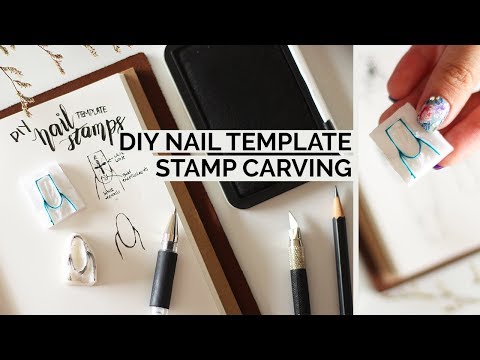 DIY Nail Template Stamp Carving - Cheap & Easy! | followthatway