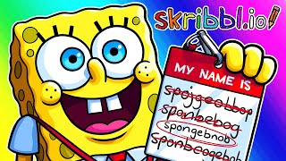 Skribblio Funny Moments - It's a SPONGEBNOB Episode!