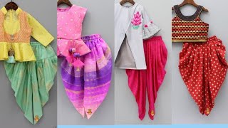 dhoti style dress for baby girl