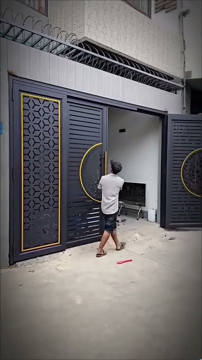mantab ide kreatif pintu garasi yang keren😍 #iderumahidaman #homedekor #kreatif #rumahminimalis