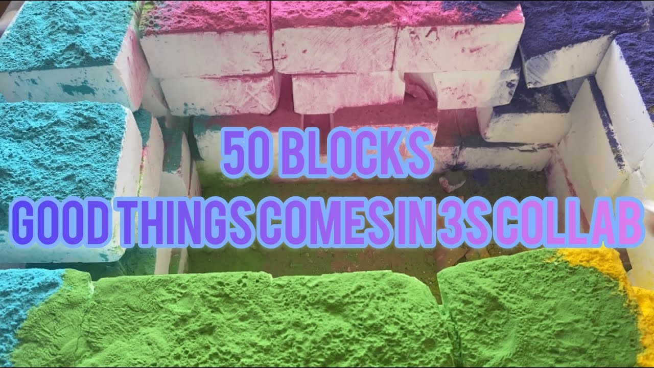 Homemade gym chalk blocks 🤍, ASMR, RELAX, SATISFYING