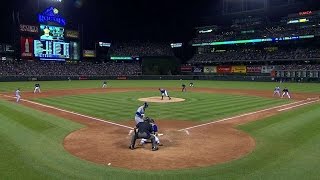 LAD@COL: Ethier crosses plate on wild pitch in 6th