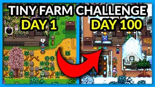 I Played 100 DAYS of Stardew Valley BUT on a TINY FARM | Smallest Farm EVER! | Stardew Valley screenshot 4