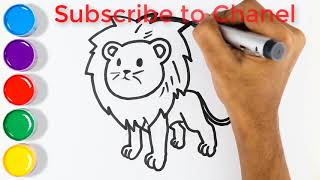 Lion King Drawing Technique How To Draw Lion Coloring Lion King