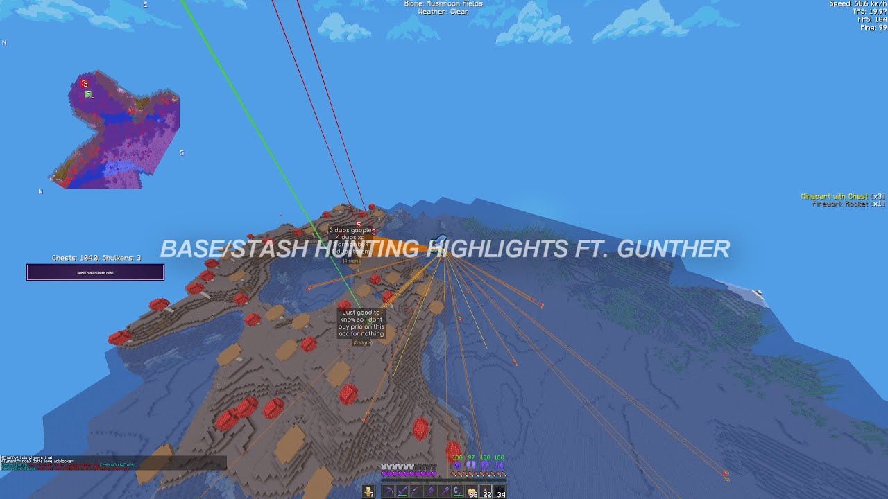 バードン　STASH HUNTER GR/CM26 Stash/Base Hunting Highlights #59 ft. Gunther (2b2t) - YouTube