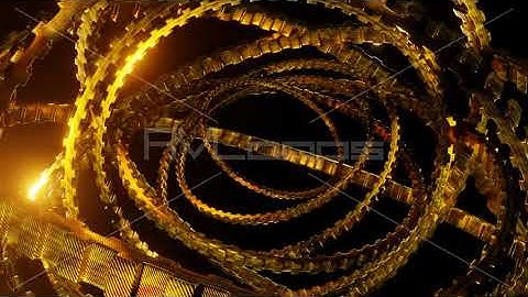 3D Abstract Yellow Vj Loop - IlyaKulik - AVloops