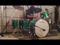 Led Zeppelin - Rock And Roll - w/o Music - Drum Cover - Vintage Ludwig Green Sparkle Kit