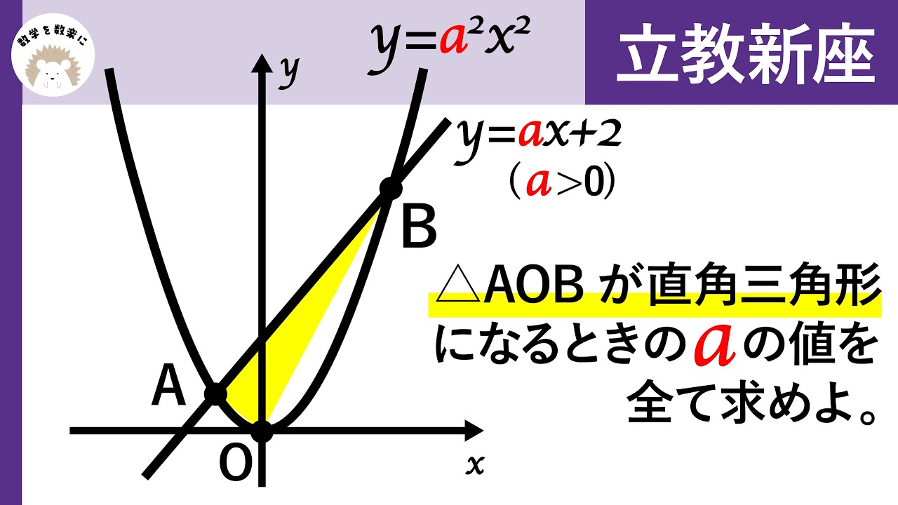 座標平面上の直角三角形　立教新座