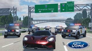 Buying a NEW FORD GT in Greenville Wisconsin Highway Police Chase Roblox Update Roleplay