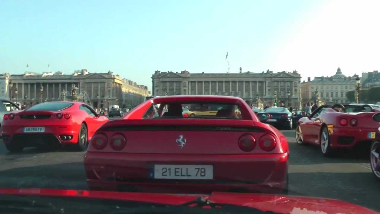 Ferrari meeting in Paris - KB RossoCorsa Day VI  - Remontée des Champs-Elysées