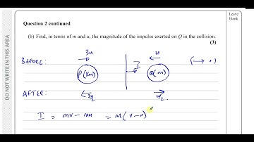 WME01/01 IAL (Edexcel) M1 January 2022,  Q2 Momentum & Impulse