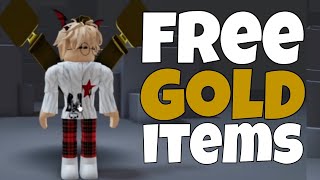 COME ON!! GET FREE COOL GOLD ITEMS ON ROBLOX ✨