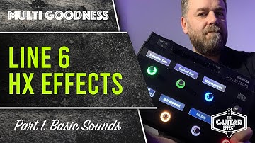 Line 6 HX Effects. First look, basic sounds using amp switching.