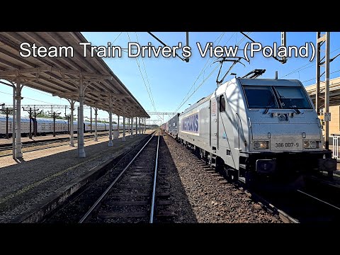Train Driver’s View (Poland) - Wolsztyn to Zbąszynek - with a Scheduled Steam Service - 4K