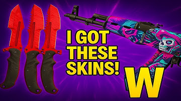 CS2 Case Opening | I Got 3x Autotronic Huntsman Knife and AK-47 Neon Rider Skins at GGDrop, BIG W!