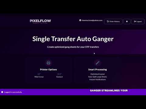Single Transfer Auto Ganger | Fastest Way to Gang DTF Prints!