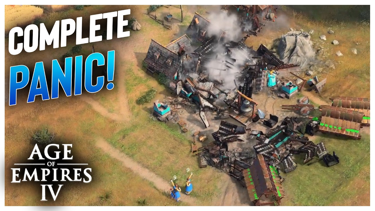 This is what total panic looks like in AoE4!