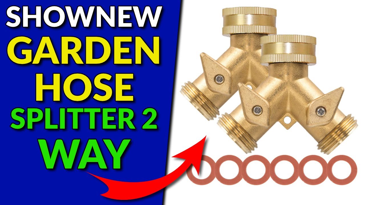 SHOWNEW Garden Hose Splitter 2 Way YouTube