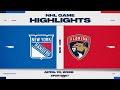 NHL Highlights | Rangers vs. Panthers - April 13, 2026