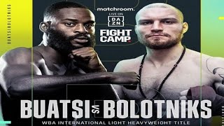 LIVE FANS RINGSIDE WATCHALONG - JOSHUA BUATSI VS RICARDS BOLOTNIKS