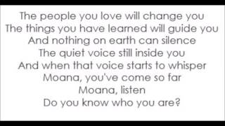 Moana - Aulii Cravalho & Rachel House - I Am Moana Lyrics