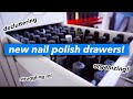 Getting new nail polish drawers storage decluttering organizing  kelli marissa vlogs