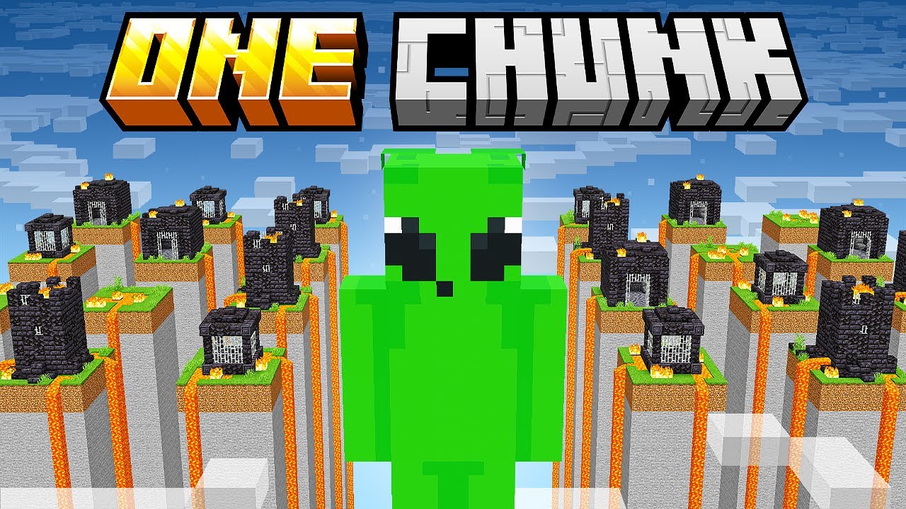 Minecraft But I Survive ONE CHUNK PRISON...