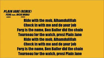 A$AP Ferg - Plain Jane ft. Nicki Minaj (Lyrics) [REMIX A$AP Ferg - Plain Jane ft. Nicki Minaj (Lyrics) [REMIX