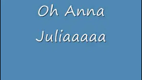 Anna Julia Letra