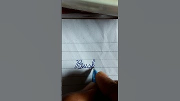 Signature For (Bushra) In Cursive 🌺 ||#shorts #youtubeshorts #shortsvideo #signature
