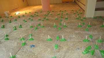 How to use MLT tile leveling system large format floor tile, step by step