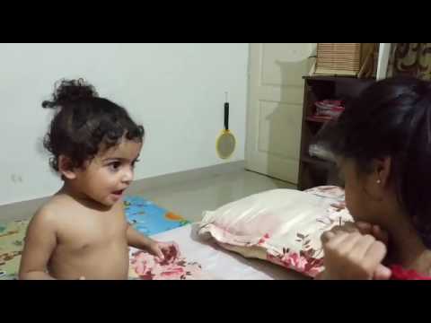 Cute 2 Year Old Baby Girl Singing Wonderful Jhony Jhony Yes Pappa