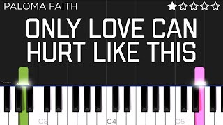 Paloma Faith - Only Love Can Hurt Like this | EASY Piano Tutorial Resimi