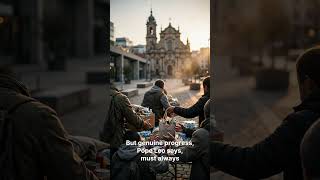 Image of Pope Leo Warns Not All Progress Is Truly Human video