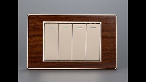 Công Tắc Điện 4 Hạt Vân Gỗ Âm Tường Thương Hiệu Nhật Tenko I Tenko.com.vn