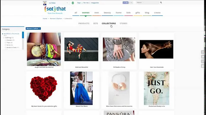 Set That rewards sharing via Social Media