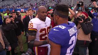 Adrian Peterson Praises Saquon Barkley Postgame