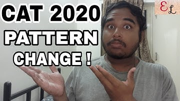BIG SHOCKING NEWS!! CAT 2020 PATTERN CHANGE | CAT 2020 PAPER DURATION CHANGE